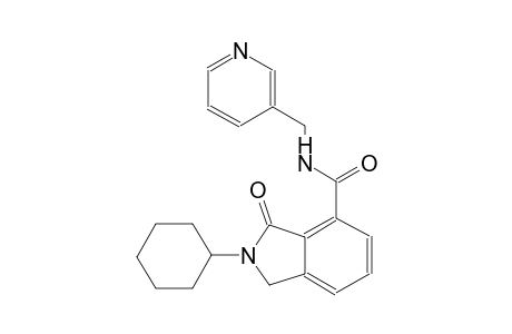 2-cyclohexyl-3-oxo-N-(3-pyridinylmethyl)-4-isoindolinecarboxamide