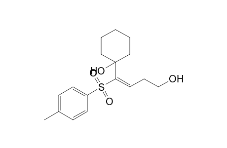 (E)-4-(1-Hydroxycyclohexyl)-4-tosyl-3-buten-1-ol