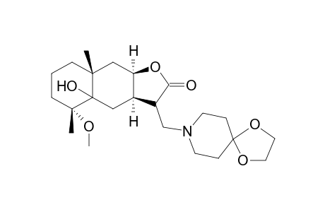 (3aR,5R,8aR,9aR)-3-(1,4-dioxa-8-azaspiro[4.5]decan-8-ylmethyl)-4a-hydroxy-5-methoxy-5,8a-dimethyl-3,3a,4,6,7,8,9,9a-octahydrobenzo[f]benzofuran-2-one