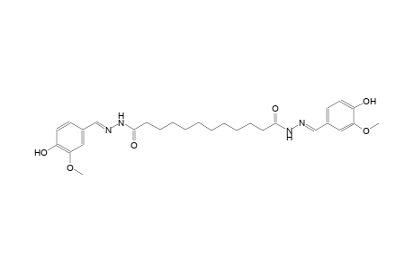 N'~1~,N'~12~-bis[(E)-(4-hydroxy-3-methoxyphenyl)methylidene]dodecanedihydrazide