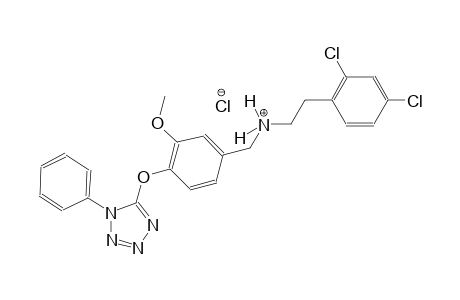 benzeneethanaminium, 2,4-dichloro-N-[[3-methoxy-4-[(1-phenyl-1H-tetrazol-5-yl)oxy]phenyl]methyl]-, chloride