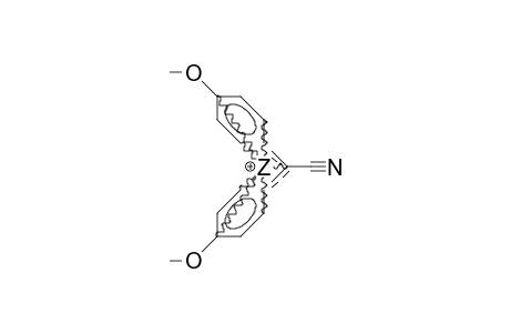 Cyano-bis(4-methoxy-phenyl)-carbenium cation