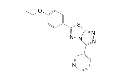 6-(4-ethoxyphenyl)-3-(3-pyridinyl)[1,2,4]triazolo[3,4-b][1,3,4]thiadiazole