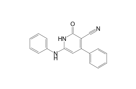 3-Pyridinecarbonitrile, 1,2-dihydro-2-oxo-4-phenyl-6-(phenylamino)-