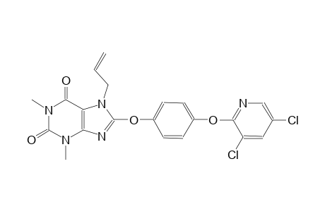 7-Allyl-8-[4-[(3,5-dichloro-2-pyridyl)oxy]phenoxy]-1,3-dimethyl-purine-2,6-dione