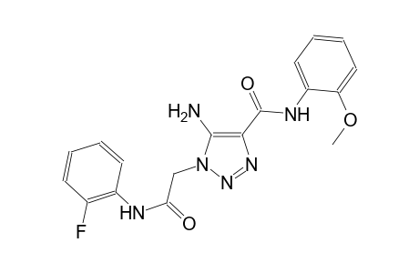 5-amino-1-[2-(2-fluoroanilino)-2-oxoethyl]-N-(2-methoxyphenyl)-1H-1,2,3-triazole-4-carboxamide