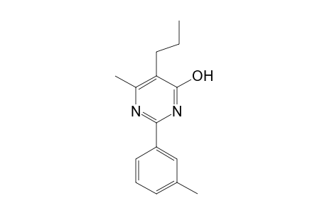 6-Methyl-2-(3-methylphenyl)-5-propyl-4-pyrimidinol