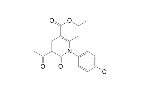 5-acetyl-1-(p-chlorophenyl)-1,6-dihydro-2-methyl-6-oxonicotinic acid, ethyl ester