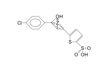 1-(4-Chloro-phenyl)-1-hydroxy-3-(5-sulfo-2-thienyl)-allyl cation