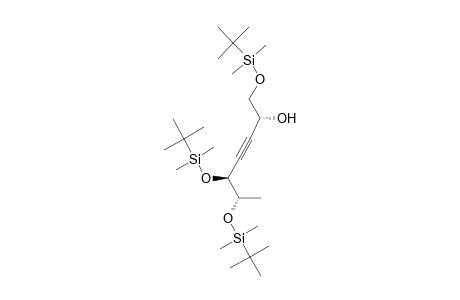 (2R,5S,6S)-and-(2S,5S,6S)-1,5,6-(Tris-tert-butyldimethylsiloxy)hept-3-yn-2-ol