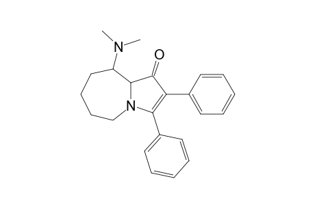 9-Dimethylamino-2,3-diphenyl-1-oxo-5,6,7,8,9,9a-hexahydro-1H-pyrrolo[1,2-a]azepine