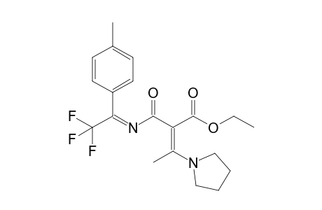 Ethyl 3-(1-Pyrrolidinyl)-2-{[2,2,2-trifluoro-1-(p-methylphenyl)ethylidene]aminocarbonyl}-2-butenoate
