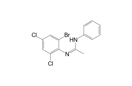 N'-(2-Bromo-4,6-dichlorophenyl)-N-phenylacetimidamide
