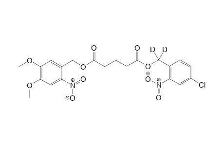 Glutaric acid (4,5-dimethoxy-2-nitrobenzyl) ester (4-chloro-2-nitrobenzyl-a,a-D2) ester