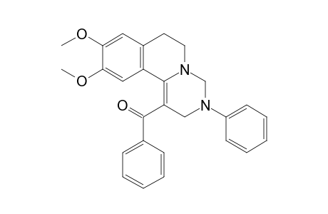 (9,10-dimethoxy-3-phenyl-3,4,6,7-tetrahydro-2H-pyrimido[6,1-a]isoquinolin-1-yl)(phenyl)methanone