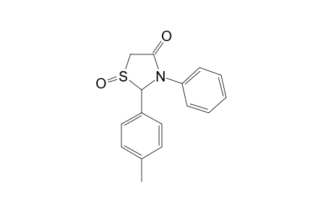 2-(4-METHYLPHENYL)-3-PHENYL-1,3-THIAZOLIDIN-4-ONE-1-OXIDE