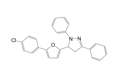 1H-pyrazole, 5-[5-(4-chlorophenyl)-2-furanyl]-4,5-dihydro-1,3-diphenyl-