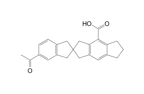 Spiro[s-indacene-2(1H),2'-[2H]indene]-4-carboxylic acid, 5'-acetyl-1',3,3',5,6,7-hexahydro-