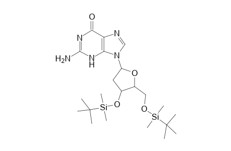 2-Amino-9-[4-[tert-butyl(dimethyl)silyl]oxy-5-[[tert-butyl(dimethyl)silyl]oxymethyl]-2-oxolanyl]-3H-purin-6-one