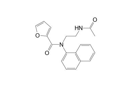 Furane-2-carboxamide, N-(2-acetylaminoethyl)-N-(1-naphthyl)-