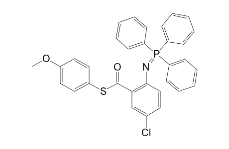 S-(4-METHOXYPHENYL)-5-CHLORO-2-(TRIPHENYLPHOSPHORANYLIDENEAMINO)-THIOBENZOATE