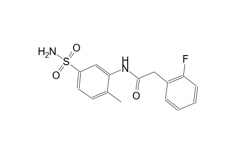 N-[5-(aminosulfonyl)-2-methylphenyl]-2-(2-fluorophenyl)acetamide