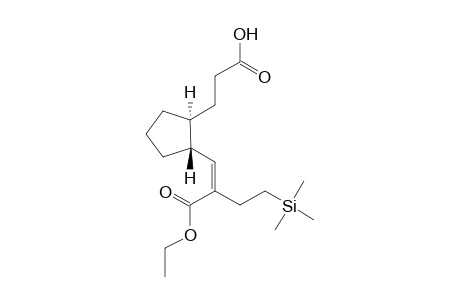 trans-2-[(Z)-3-Ethoxycarbonyl-4-(trimethylsilyl)but-2-en-1-yl]cyclopentapropanoic acid