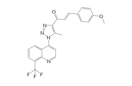 1-(4-Methoxyphenyl)4-{1-[8-(trifluoromethyl)quinolin -4-yl]-5-methyl-1H-1,2,3-triazol-4-yl}prop-2-en-1-one