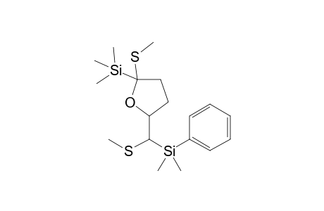 2-(Methylthio)-2-(trimethylsilyl)-5-[1'-(methylthio)-1'-(dimethylphenylsilyl)methyl]-tetrahydrofuran