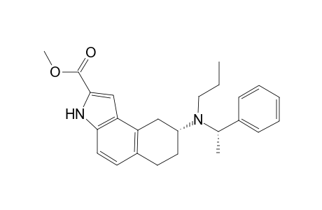 (+)-2-Carbomethoxy-N-[(S)-.alpha.-methylbenzyl]-N-propyl-8(R)-amino-6,7,8,9-tetrahydro-3H-benzo[e]indole