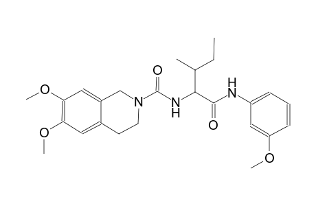 2(1H)-isoquinolinecarboxamide, 3,4-dihydro-6,7-dimethoxy-N-[(1S,2R)-1-[[(3-methoxyphenyl)amino]carbonyl]-2-methylbutyl]-