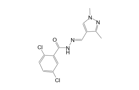 2,5-dichloro-N'-[(E)-(1,3-dimethyl-1H-pyrazol-4-yl)methylidene]benzohydrazide