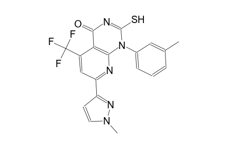 pyrido[2,3-d]pyrimidin-4(1H)-one, 2-mercapto-1-(3-methylphenyl)-7-(1-methyl-1H-pyrazol-3-yl)-5-(trifluoromethyl)-