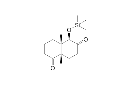 (5S,9R,10S)-5,10-Dimethyl-4,8-dioxo-9-trimethylsilyloxydecalin