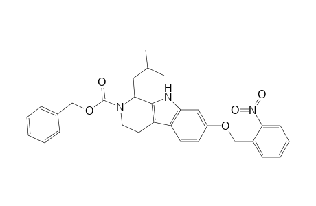 1,2,3,4-Tetrahydro-2-(benzyloxycarbonyl)-1-(2'-methylpropyl)-7-(2'-nitrobenzyloxy)-9H-pyrido[3,4-b]indole