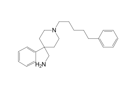 4-Phenyl-1-(5-phenylpentyl)piperidin-4-yl-methanamine