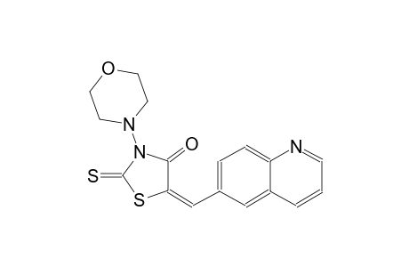 4-thiazolidinone, 3-(4-morpholinyl)-5-(6-quinolinylmethylene)-2-thioxo-, (5E)-