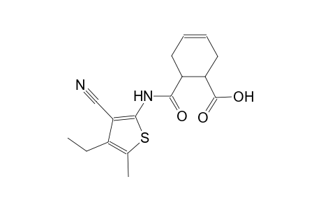 6-{[(3-cyano-4-ethyl-5-methyl-2-thienyl)amino]carbonyl}-3-cyclohexene-1-carboxylic acid