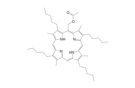 21H,23H-Porphine-5-methanol, 2,7,12,17-tetramethyl-3,8,13,18-tetrapentyl-, acetate (ester)