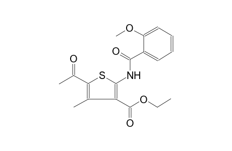 3-thiophenecarboxylic acid, 5-acetyl-2-[(2-methoxybenzoyl)amino]-4-methyl-, ethyl ester