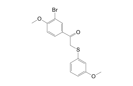 1-(3-Bromo-4-methoxyphenyl)-2-(3-methoxyphenylthio)ethanone