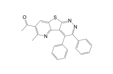 7-Acetyl-6-methyl-3,4-diphenylpyrido[2',3':4,5]thieno[2,3-c]pyridazine