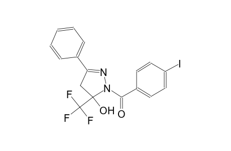 1-(4-iodobenzoyl)-3-phenyl-5-(trifluoromethyl)-4,5-dihydro-1H-pyrazol-5-ol