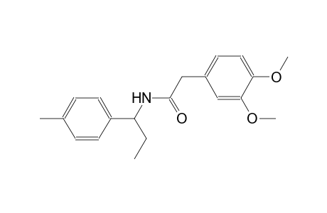 2-(3,4-dimethoxyphenyl)-N-[1-(4-methylphenyl)propyl]acetamide