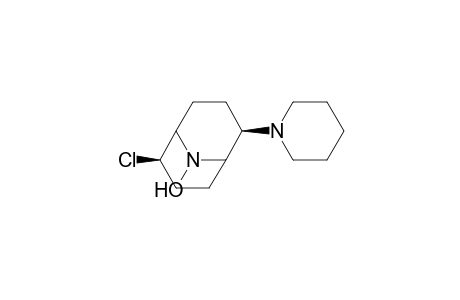 9-Azabicyclo[3.3.1]nonane, 2-chloro-9-hydroxy-6-(1-piperidinyl)-, (2-endo,6-exo)-