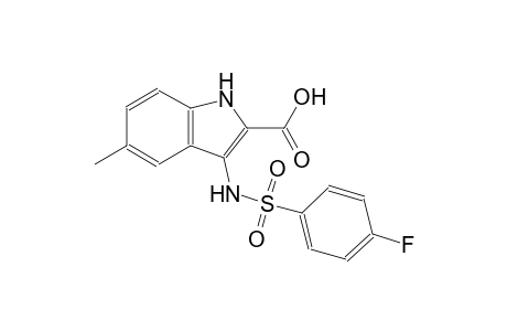 3-{[(4-fluorophenyl)sulfonyl]amino}-5-methyl-1H-indole-2-carboxylic acid