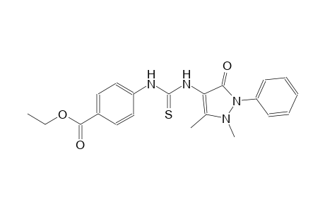 ethyl 4-({[(1,5-dimethyl-3-oxo-2-phenyl-2,3-dihydro-1H-pyrazol-4-yl)amino]carbothioyl}amino)benzoate