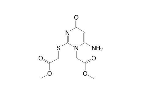 Methyl 2-[6-amino-2-(2-methoxy-2-oxo-ethyl)sulfanyl-4-oxo-pyrimidin-1-yl]acetate