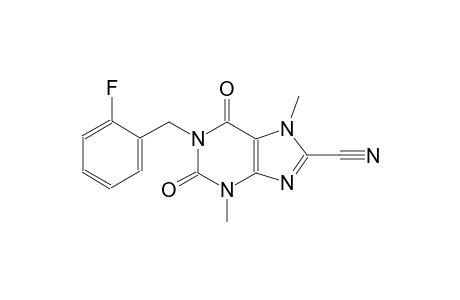 1H-purine-8-carbonitrile, 1-[(2-fluorophenyl)methyl]-2,3,6,7-tetrahydro-3,7-dimethyl-2,6-dioxo-