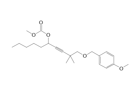 1-(4-Methoxybenzyloxy)-5-methoxycarbonyloxy-2,2-dimethyl-3-decyne